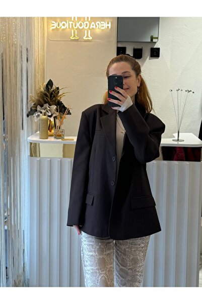 HERA Kahverengi blazer ceket
