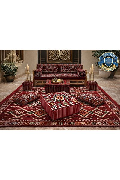 md home carpet Kına Konsepti Şark Köşesi Sedirli Minder Takımı 13 Parça Sert ...