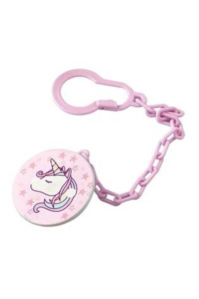 honey baby Lanț Suzetă cu Clip Unicorn Roz, 24cm, BPA Free, pentru Nou-Născuț...
