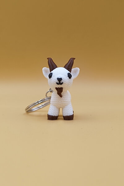 Rodopiva Πλεκτό μπρελόκ κατσίκας με σχέδιο (πλαστικό)