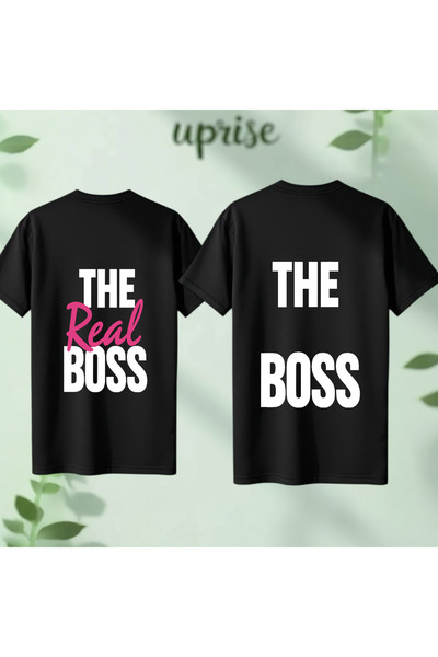 Vordevia Lover Couple Combination 2-Piece Printed Cotton Oversize T-Shirt