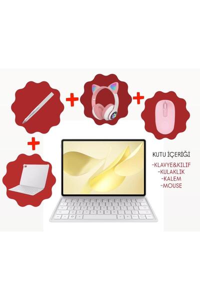 Huawei Matepad 2025 12X 12Gb 256Gb 12inch Tablet-Beyaz+Kendinden standlı kılı...