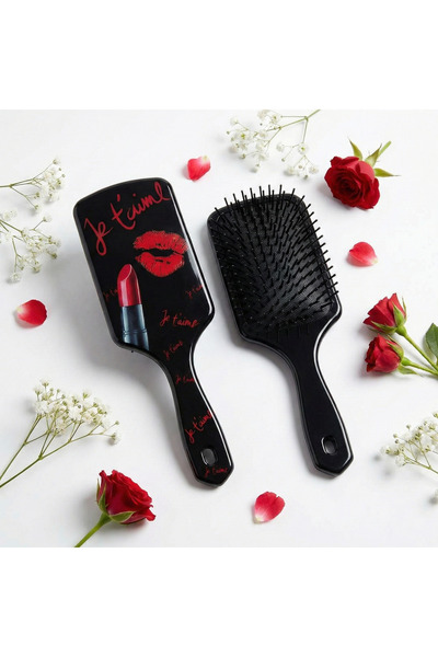 Rayan & Hoor Style 💋   Bonita Je t'Aime Special Design Black Hairbrush 💄