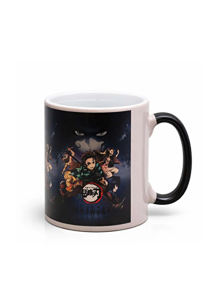 Carlburn كوب أنيمي مثير للإعجاب بصورته، مصنوع من البورسلين الحساس للحرارة، يت...