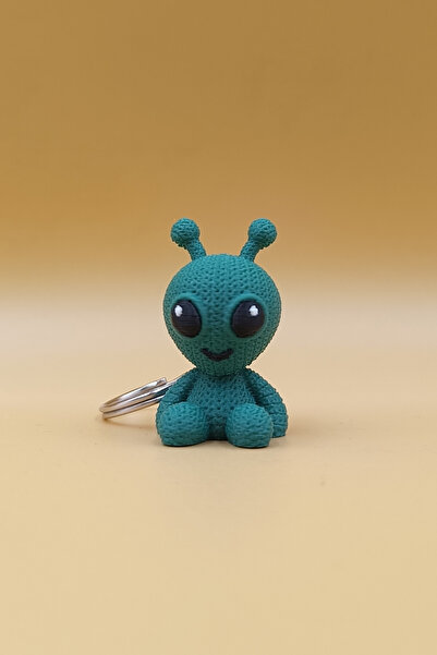 Rodopiva Breloc Alien cu model tricotat (plastic)