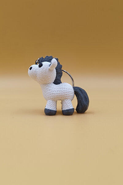 Rodopiva Breloc cu model tricotat în formă de cal (plastic)