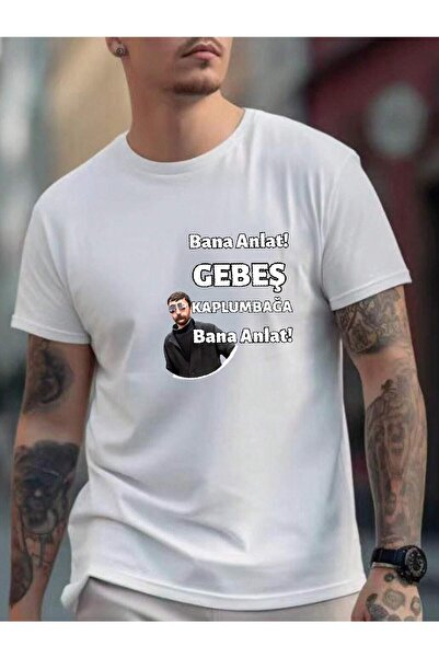 Mythologie New Pregnant Turtle T-shirt - White Printed Crew Neck Short Sleeve...