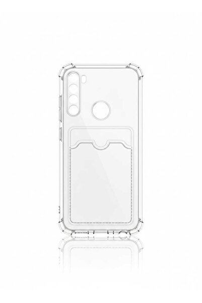 kılıfınbenden Redmi Note 8 Transparent Case with Silicone Card Holder Model