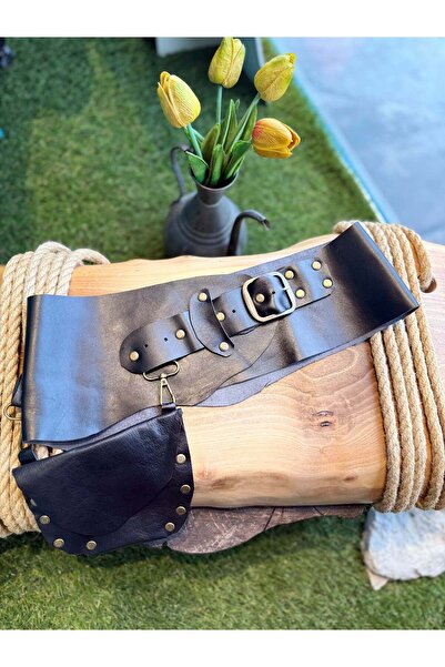 Yılday Gür Butik Alastair Handmade Genuine Leather Bohemian Corset Belt with ...