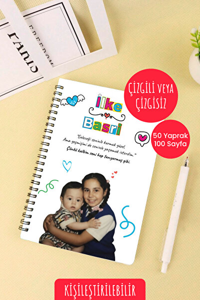 Anime Marketi Kişiye Özel Çocukluk Fotoğraflı Defter | Anı Defteri | Sevgili ...