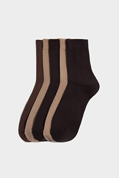 DeFacto Men's 5-Pack Cotton Long Socks H1027Axns