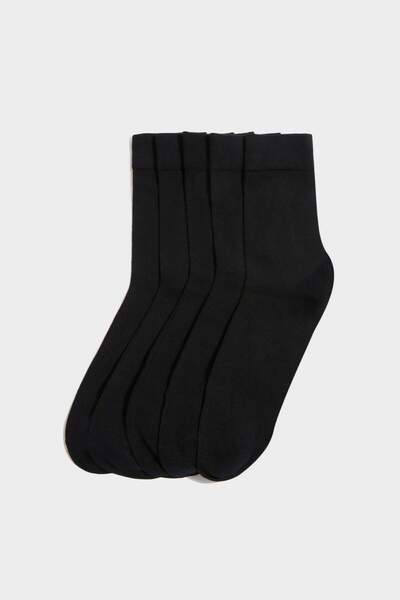 DeFacto Men's Seamless 5-Piece Bamboo Long Socks H0071Axns
