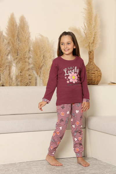 isiltikidsmoda Kapitex 8219 girl's long sleeve pajama set