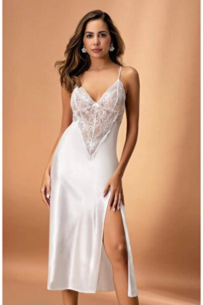 isiltikidsmoda Nurteks 7136 Women's Satin Long Nightdress