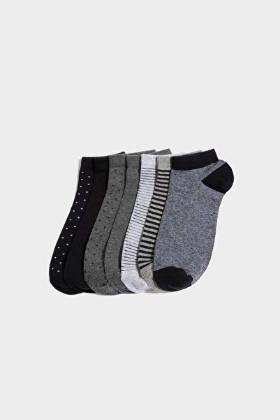DeFacto Men's 7-Pack Cotton Booties Socks H1718Axns