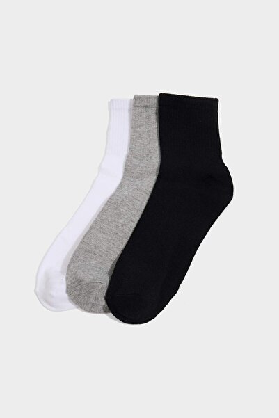 DeFacto Men's Seamless 3-Piece Bamboo Socks G8782Axns