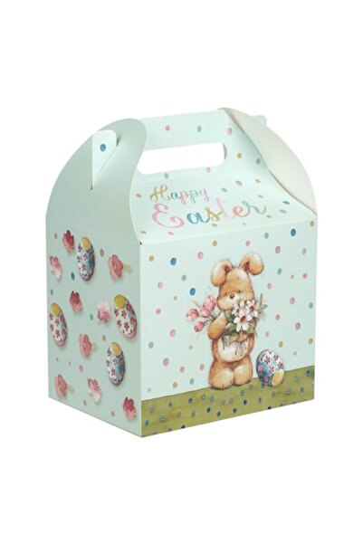 OEM Green Gift Box with Handles and Easter Figurine