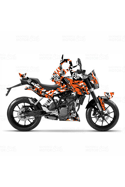 Genel Markalar KTM Duke 250 Camouflage Design Sticker Set (2011-2016)