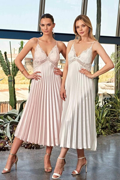 SS HOME CONCEPT Nurteks 7115 Long Satin Nightgown