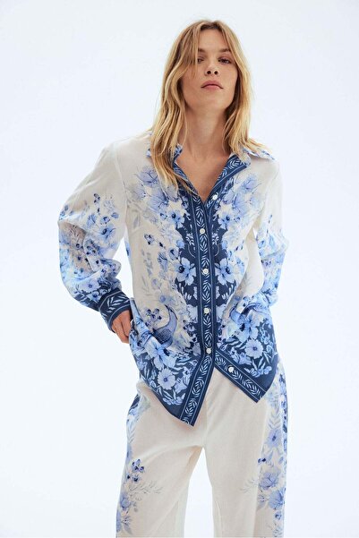 H&M Printed lyocell shirt