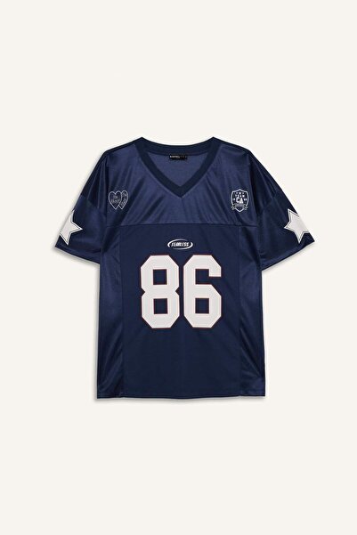 DeFacto Oversized Printed Short Sleeve T-Shirt G2344Ax26Sp