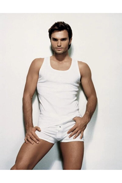 isiltikidsmoda Çift Kaplan 775 Ribana Men's Tank Top Oversized