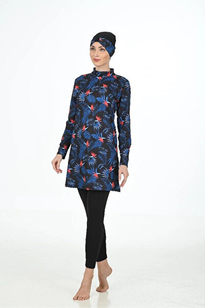 SS HOME CONCEPT Fantasy 3315 Leaf Patterned Hijab Swimsuit