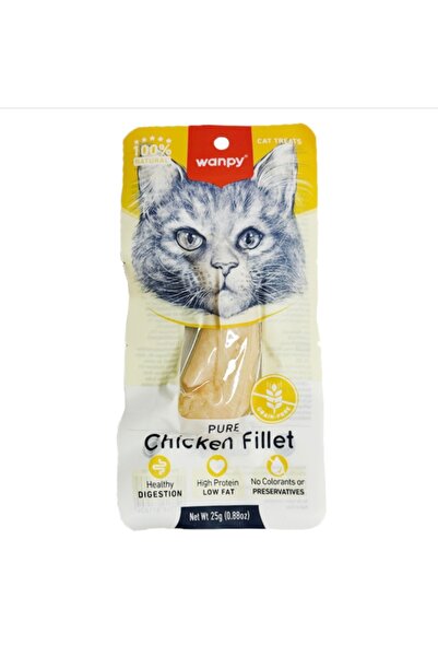 Wanby مكافآت وانبي فيليه الدجاج الصافي للقطط. 25غ