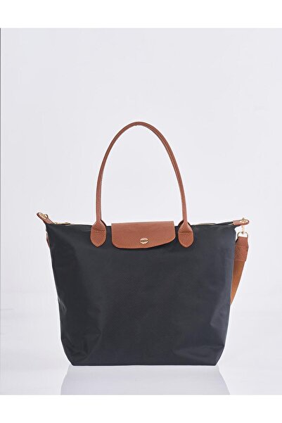 Kayra Large Size Fabric Bag Black