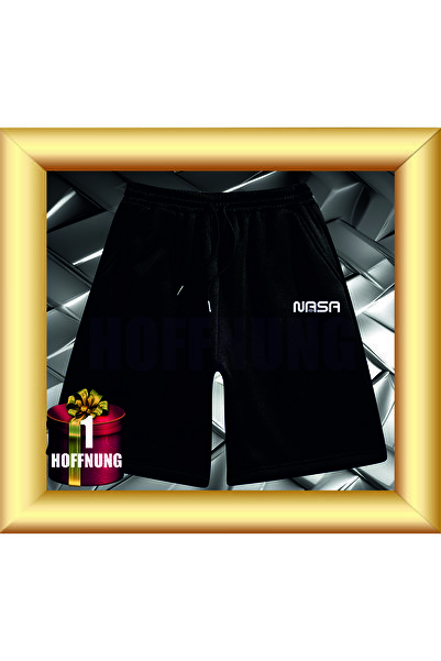 HOFFNUNG Unisex 2Ip Comfortable Fit Believe Printed Sweatpants Shorts