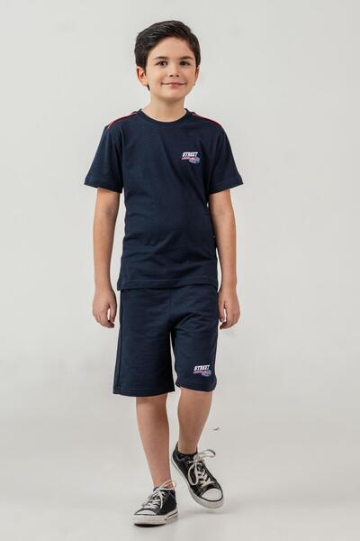 Mışıl Kids Street Legend Printed Boys' Shorts - T-Shirt Set