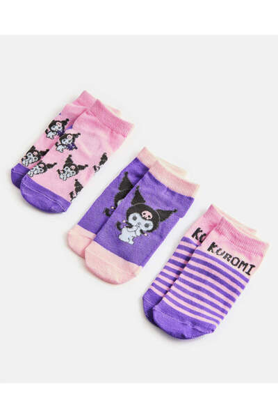 REDTAG Girls Assorted Ankle Length Socks (3Pairs)