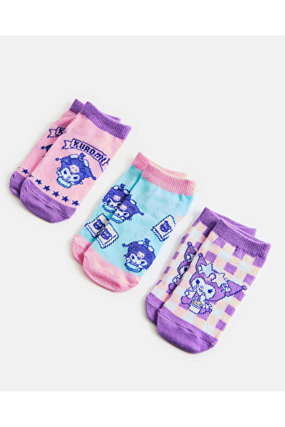 REDTAG Girls Assorted Ankle Length Socks (3Pairs)