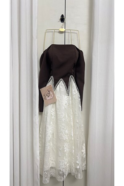 Pure Drsses Soft long Lace dress