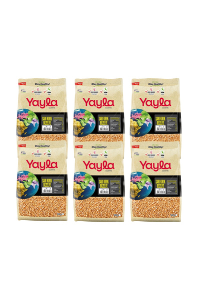 Yayla Gurme Sarı Kırık Bezelye 500 gr x6