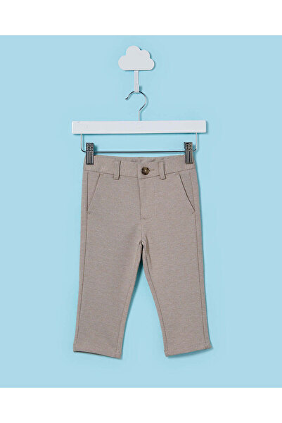 REDTAG بنطلون رسمي سادة بلون بيج فاتح للأطفال الرضع
