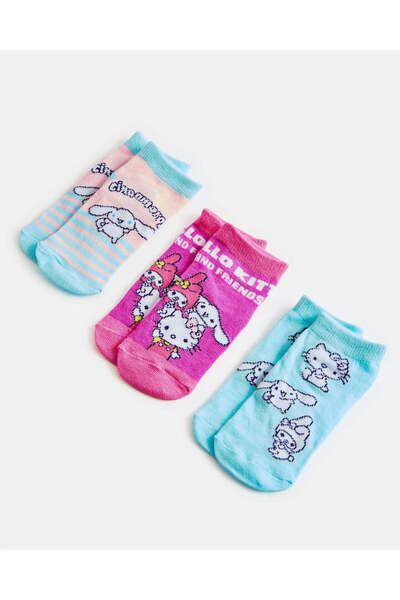 REDTAG Girls Assorted Ankle Length Socks (3Pairs)