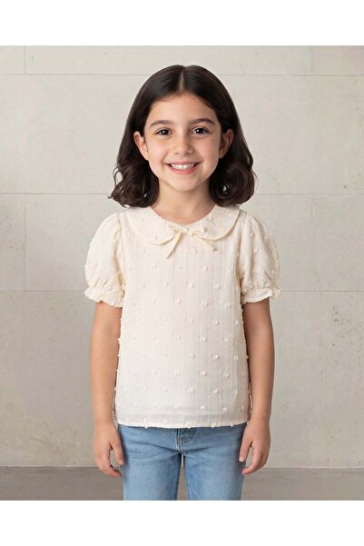 REDTAG بلوزة مطبوع باللون البيج للبنات