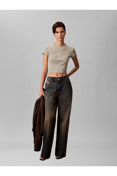 Calvin Klein Jeans Monologo Baby Rib Tee