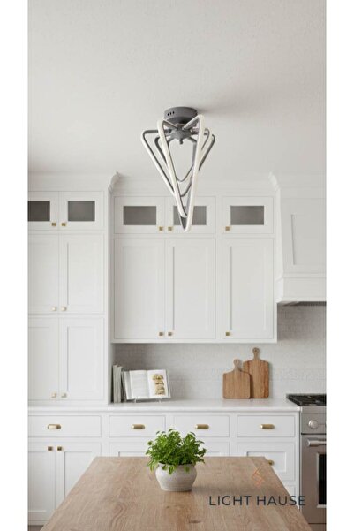 LİGHT HOUSE Çilek Model 4'lü Led Oturma Odası Avizesi 3 modlu