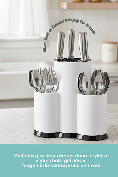 DUO LİNE HAUSEHOLD UTENSİLS Tezgah Üzeri Bıçaklık Kaşıklık ve Kepcelik Düzenl...