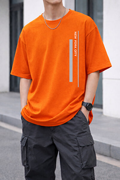 ArtYus New York City Printed Cotton Relaxed Fit Round Neck Unisex T-Shirt