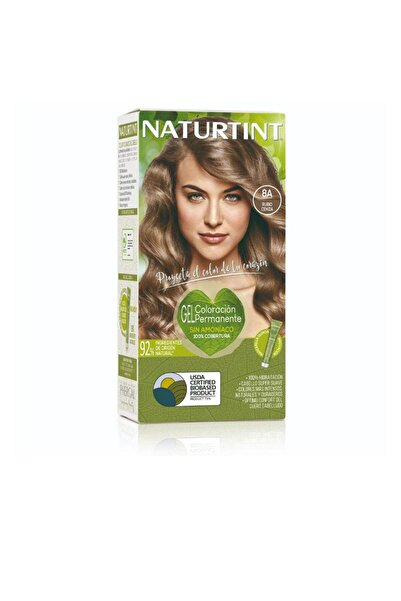 NATURTINT Vopsea permanenta pentru par fara amoniac 8A rubio ceniza 170 ml