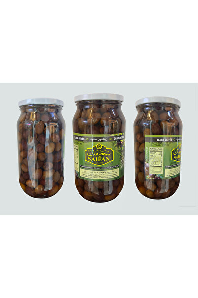 Saifan Black olives with pits in brine 650 grs