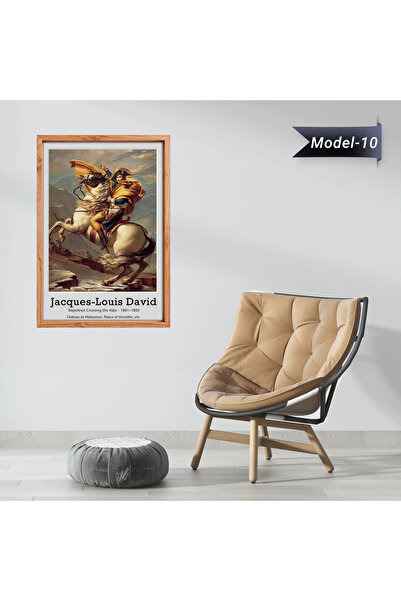 Akıllı Kağıt Alpleri Geçen Napolyon Tablo - Poster Dünyaca Ünlü ( Model-10)