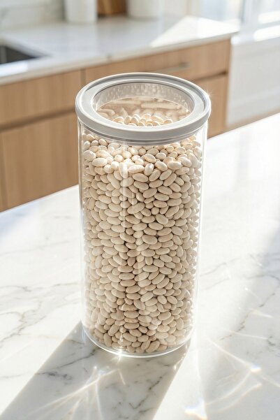 ACAR Mirage Borosilicate Glass Jar Gray - 1300 ml