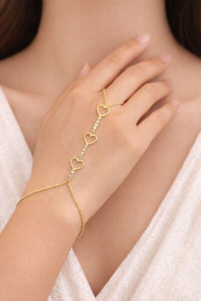 ZEMPERİ Women's Heart Detailed Thin Chain Şahmeran