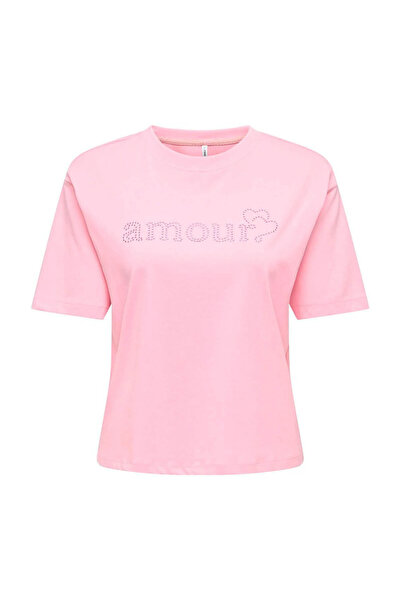 ONLY Onlrhıne Ροζ Γυναικείο T-Shirt 15368901