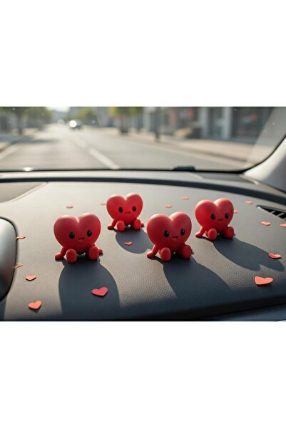 Kariyer زينة توربيدو صغيرة على شكل قلب مكونة من 3 قطع، ديكور داخلي للسيارة، ز...