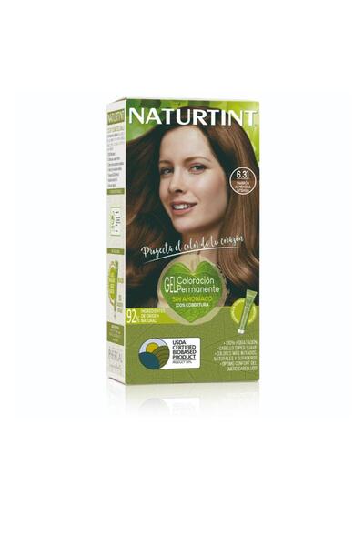 NATURTINT Vopsea permanenta pentru par fara amoniac 6.31 marron almendra inte...